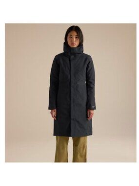 Arc’teryx Patera Parka Women XS Black Hooded 750 Down Filled Gore Tex Windproof